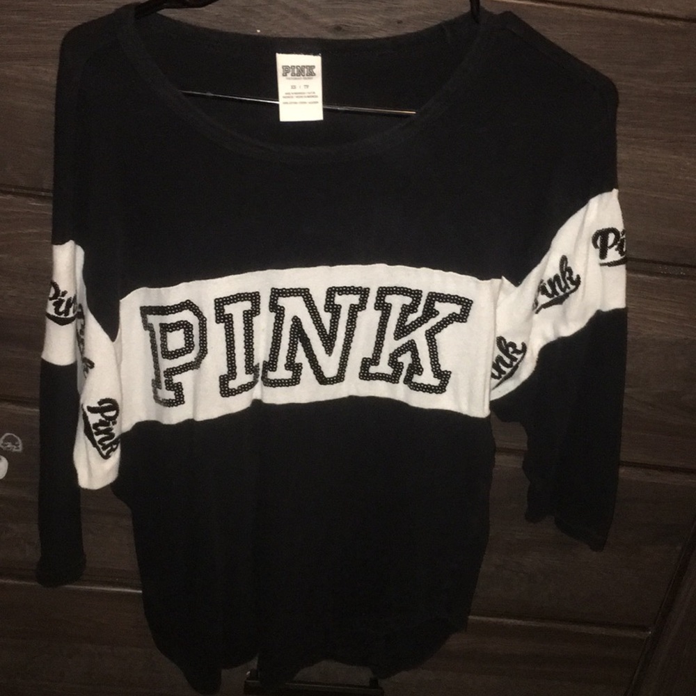 VS PINK line sleeve top